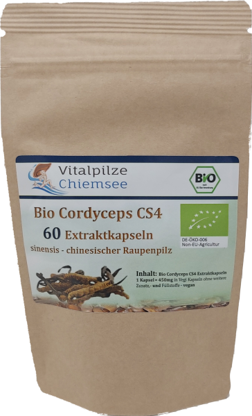 Bio Cordyceps sinensis Extraktkapseln 60 Doypack