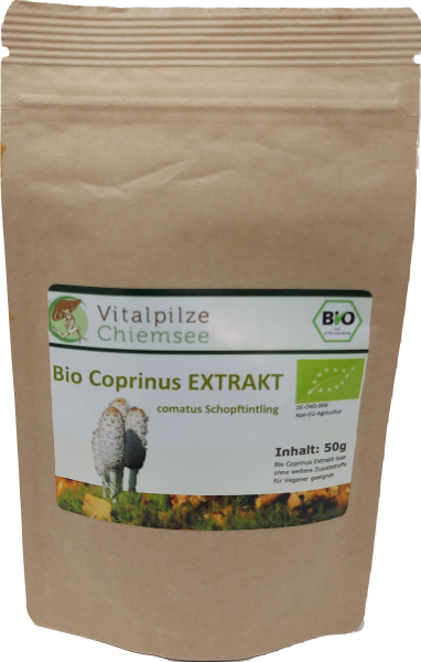 Bio Coprinus Extraktpulver 50g im Doypack
