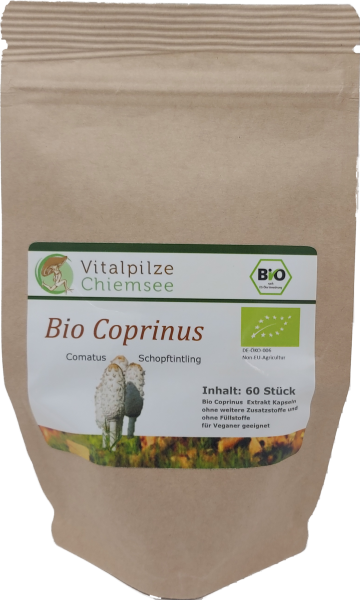 Bio Coprinus Extrakt Kapseln 60 im Doypack